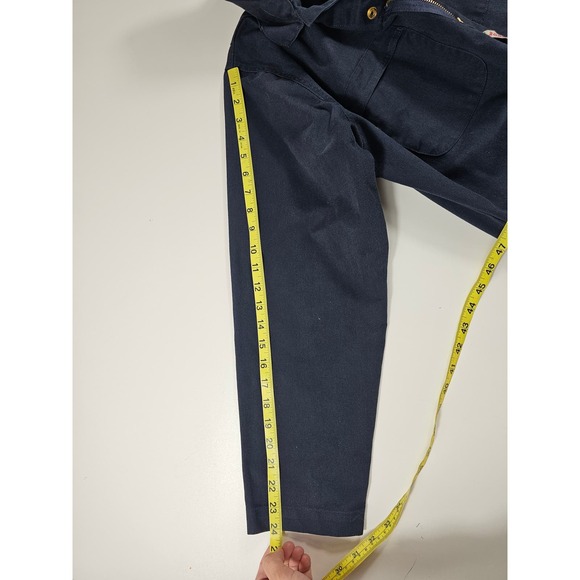 Work King Men's Unlined Coveralls size Large L Long Sleeve Zip Up navy - - Picture 8 of 9